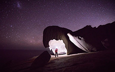神奇岩石夜景（Remarkable Rocks), 袋鼠岛（Kangraoo Island)